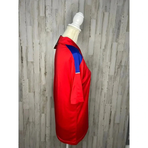 NWT Philadelphia Phillies Men's‎ Small Red/Blue Short Sleeve Polo Shirt - Picture 4 of 6